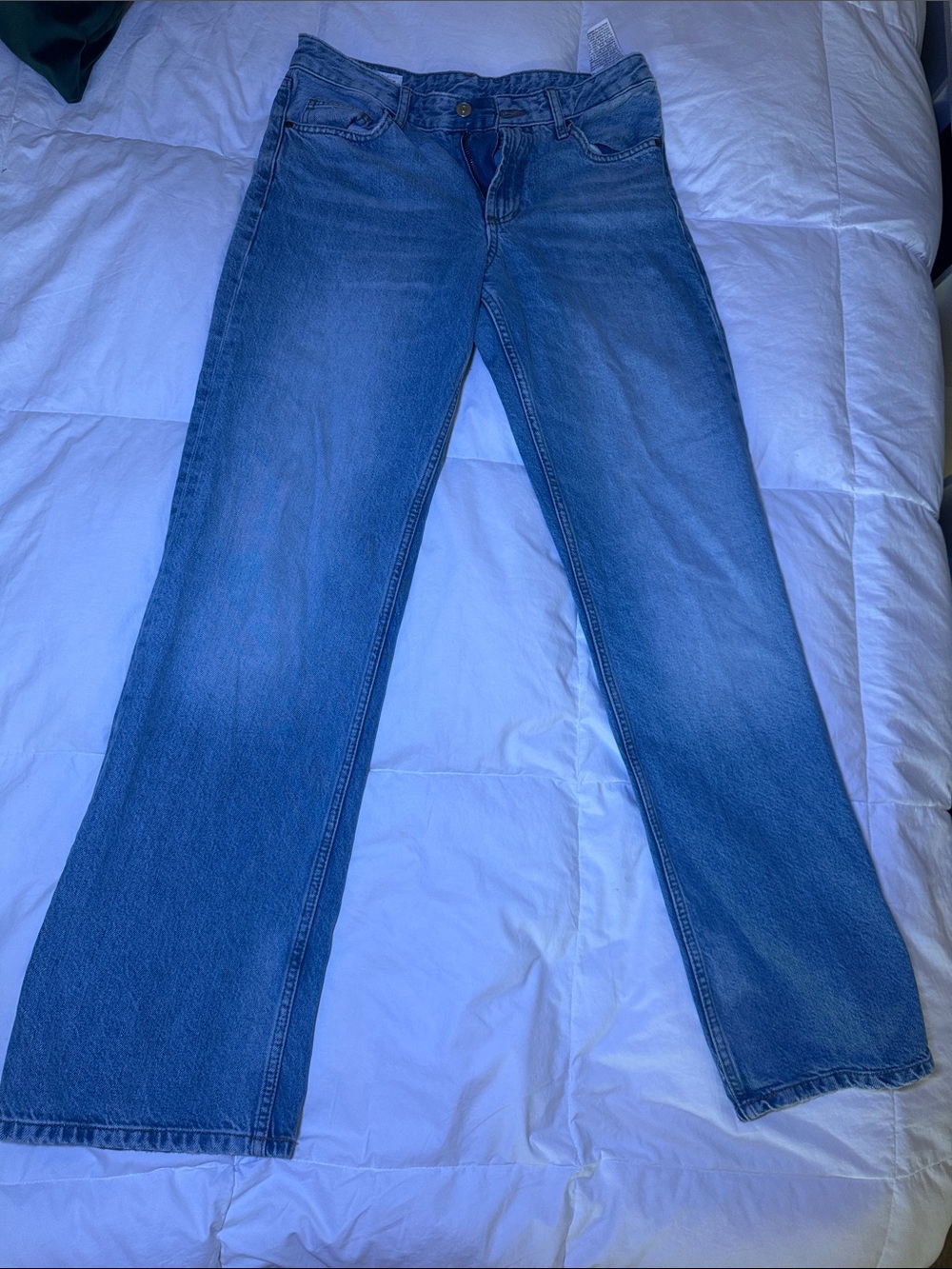 Zara Women's Blue Flared Jeans